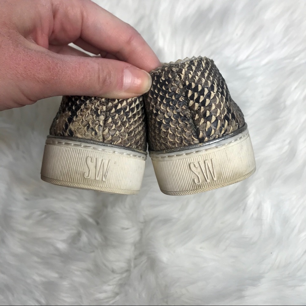 Stuart Weitzman Nugget Snake Print Leather Sneaker - image 5